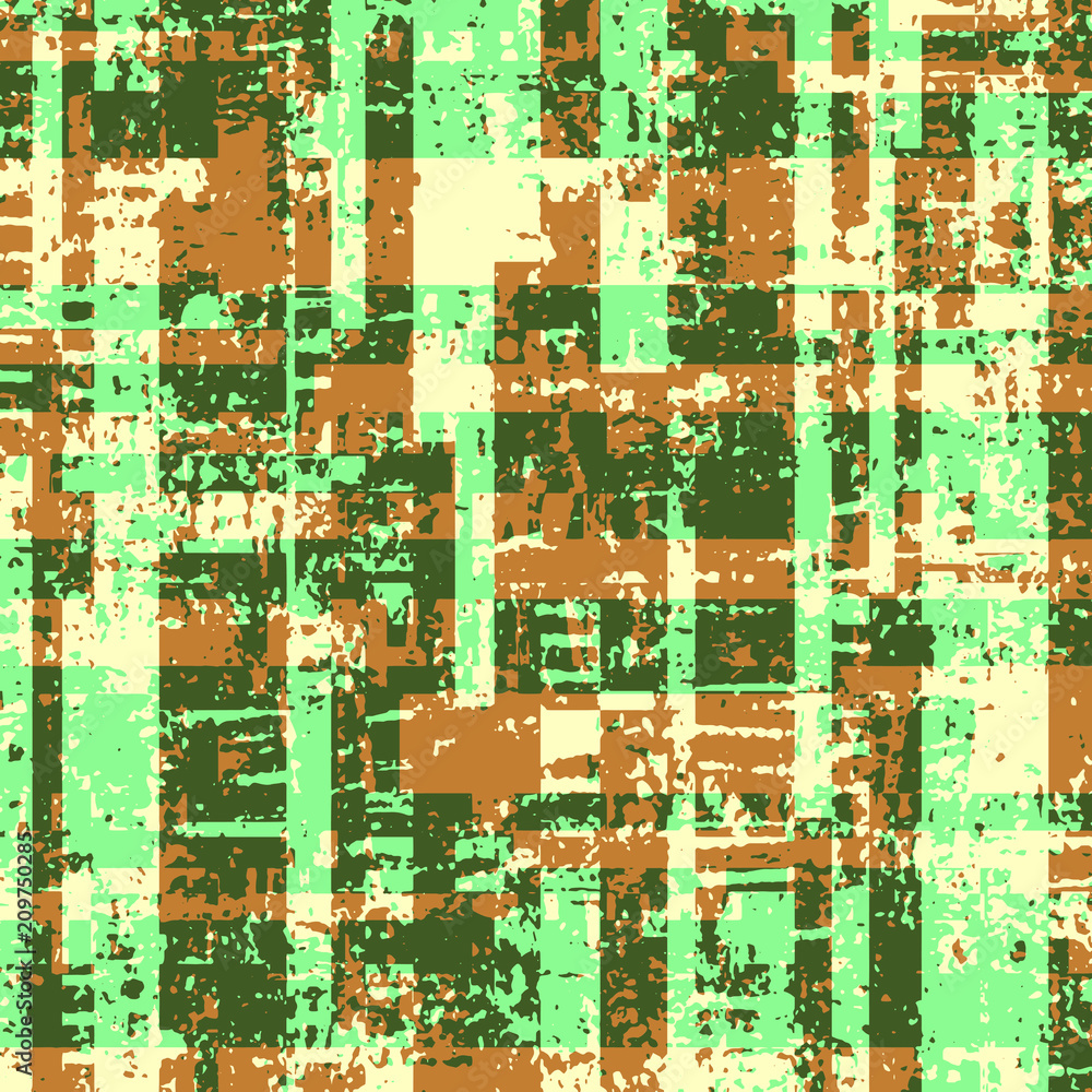 Fototapeta premium Abstract grunge vector background. Color raster composition of irregular overlapping graphic elements.