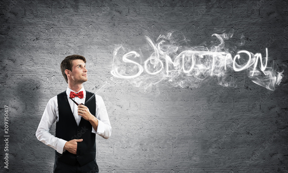 Conceptual image of young businessman. Conceptual image of young businessman.