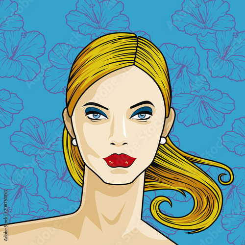hermoso rostro de mujer