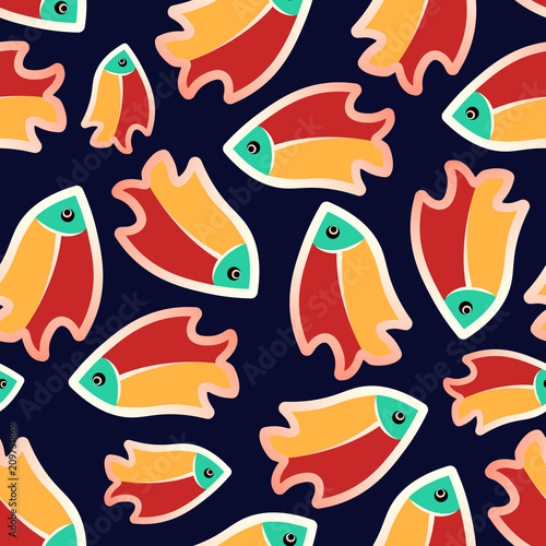 Seamless patterns with fish-02