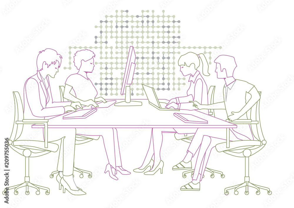 Verbindung und Netzwerke illustration Verbindung und Netzwerke illustration