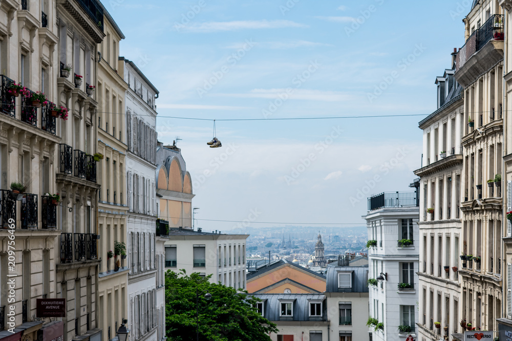 The view of Paris from Montmartre The view of Paris from Montmartre