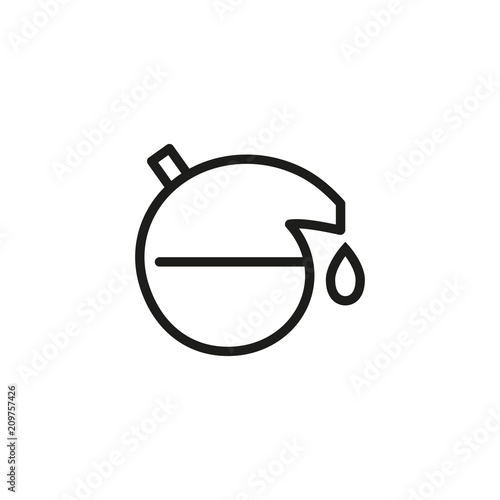 Chemical retort line icon. Flask, bottle, retort, lab, test. Chemistry concept. Can be used for topics like science, biochemistry, pharmacy.