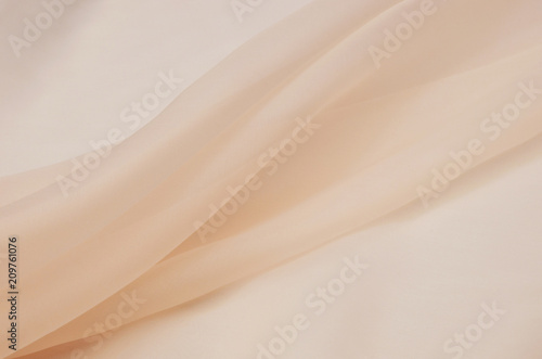 Fotografía Abstract texture of natural beige or brown color fabric as concept background
