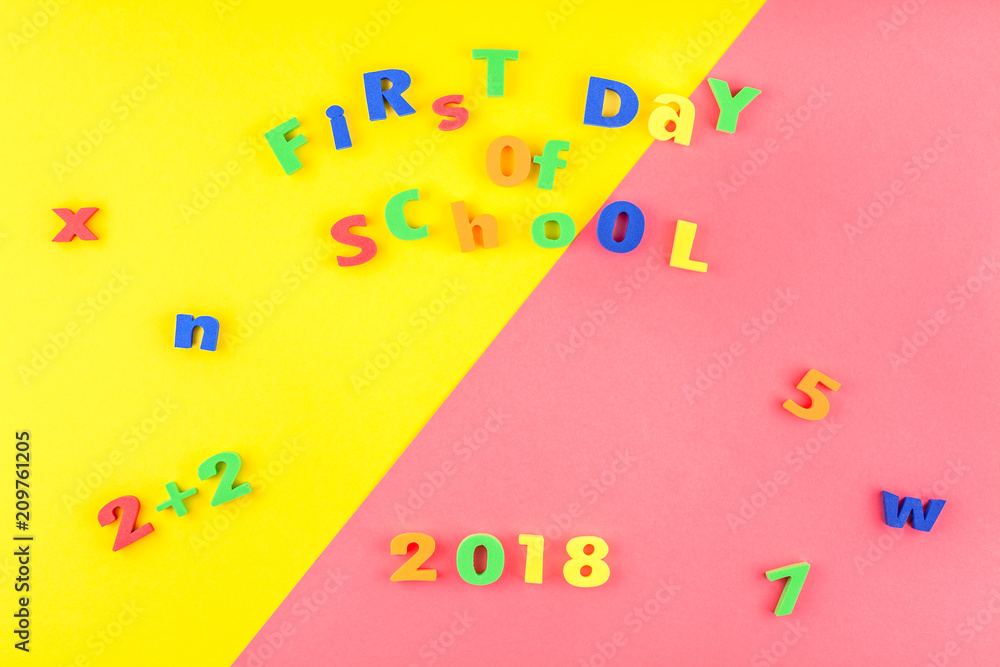 Fototapeta premium Back to school concept