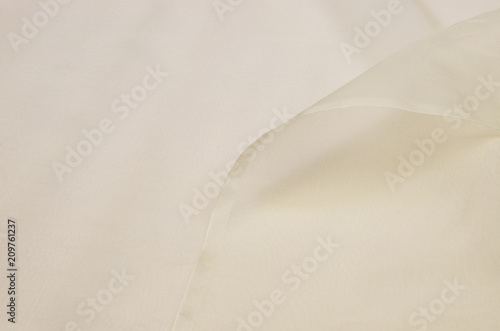 Silk fabric, organza ayvory.