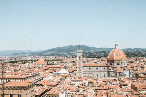 Panorama of Florence with Santa Maria del Fiore rising above all the other buildings