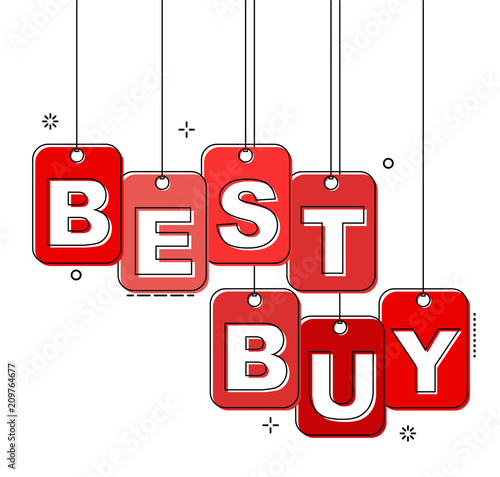 red flat line tag best buy