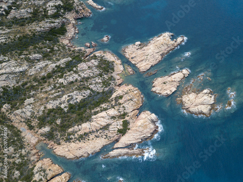 Aerial the Maddalena Islands
