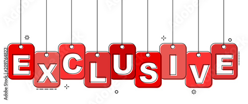 red flat line tag exclusive