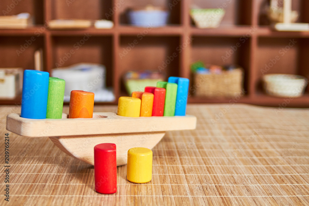Montessori wooden scale Montessori wooden scale
