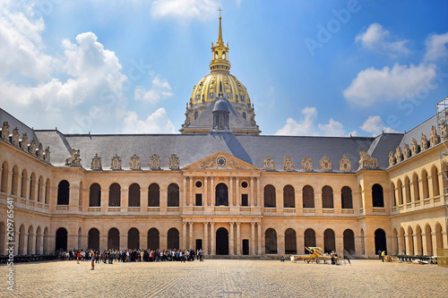court of honour at the Hotel des Invalides in Paris, France