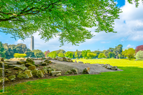 Photography Wellington monument in the Phoenix park in Dublin, Ireland