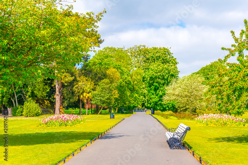 Photography People's garden in the Phoenix park in Dublin, Ireland