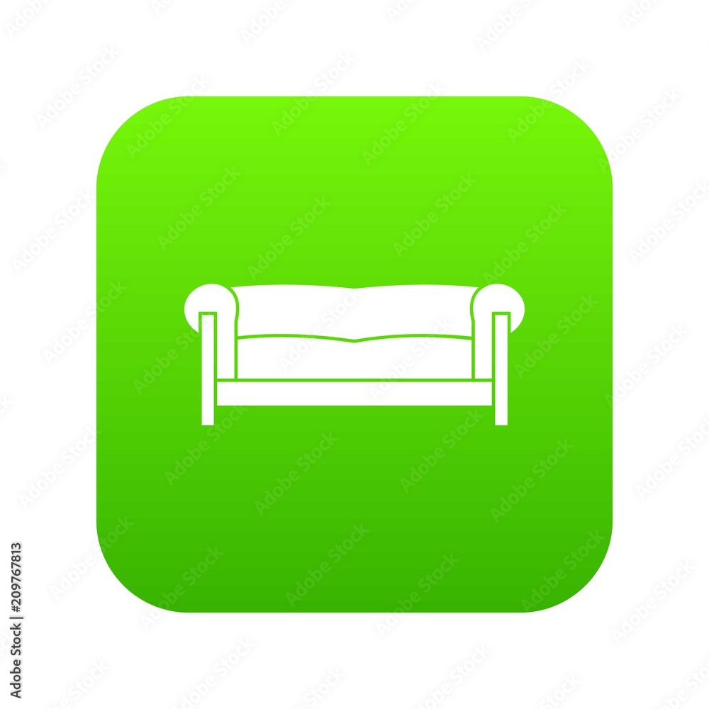 Sofa in simple style isolated on white background vector illustration Sofa in simple style isolated on white background vector illustration