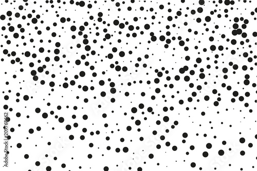  Splatter background. Black glitter blow explosion and splats on white. Black ink blow. Random polka dot Vector illustration