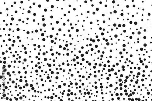  Splatter background. Black glitter blow explosion and splats on white. Black ink blow. Random polka dot Vector illustration