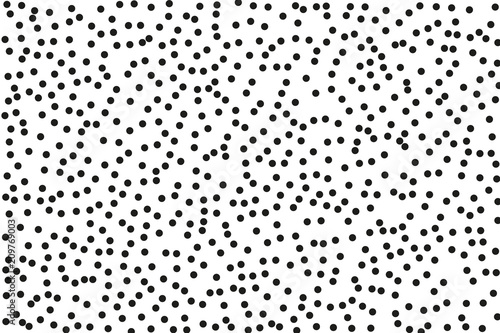  Splatter background. Black glitter blow explosion and splats on white. Black ink blow. Random polka dot Vector illustration