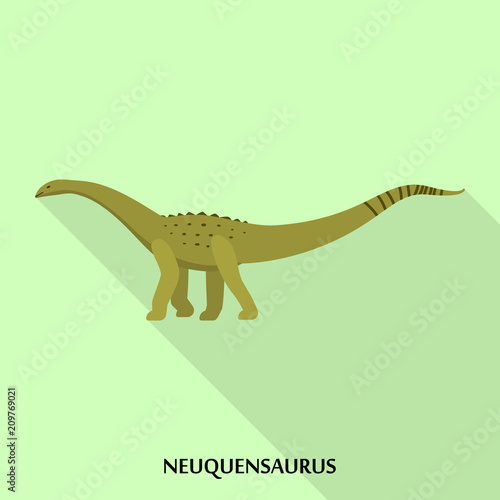 Neuquensaurus icon. Flat illustration of neuquensaurus vector icon for web design