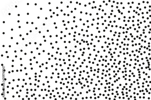 Splatter background. Black glitter blow explosion and splats on white. Black ink blow. Random polka dot Vector illustration