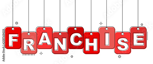 red flat line tag franchise