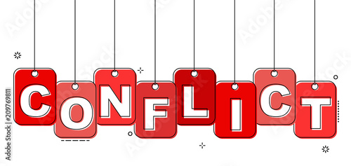 red flat line tag conflict