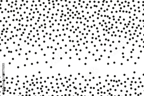  Splatter background. Black glitter blow explosion and splats on white. Black ink blow. Random polka dot Vector illustration