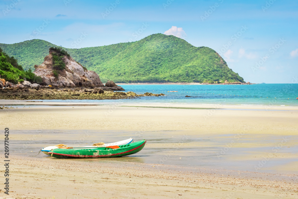 The scenery of nam sai beach is located at Sattahip. Chonburi, Thailand
