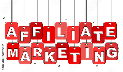 red flat line tag affiliate marketing