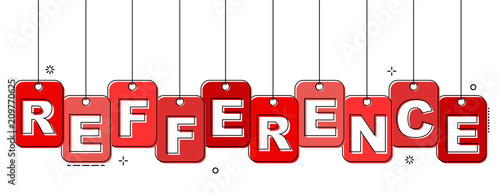 red flat line tag refference