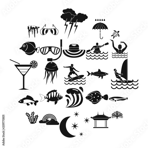 Dip icons set. Simple set of 25 dip vector icons for web isolated on white background
