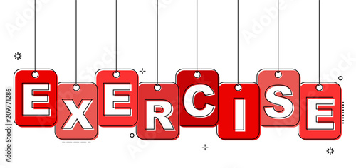 red flat line tag exercise