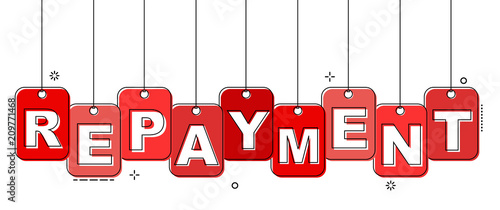 red flat line tag repayment