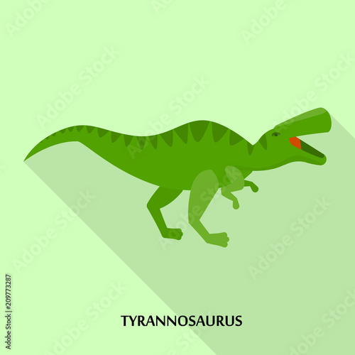 Tyrannosaurus icon. Flat illustration of tyrannosaurus vector icon for web design
