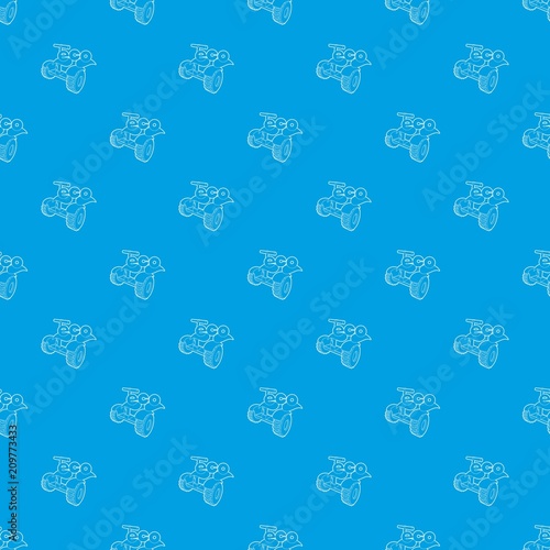 Segway pattern vector seamless blue repeat for any use