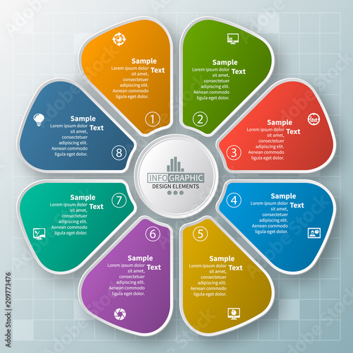 Abstract 3D Paper Infographics