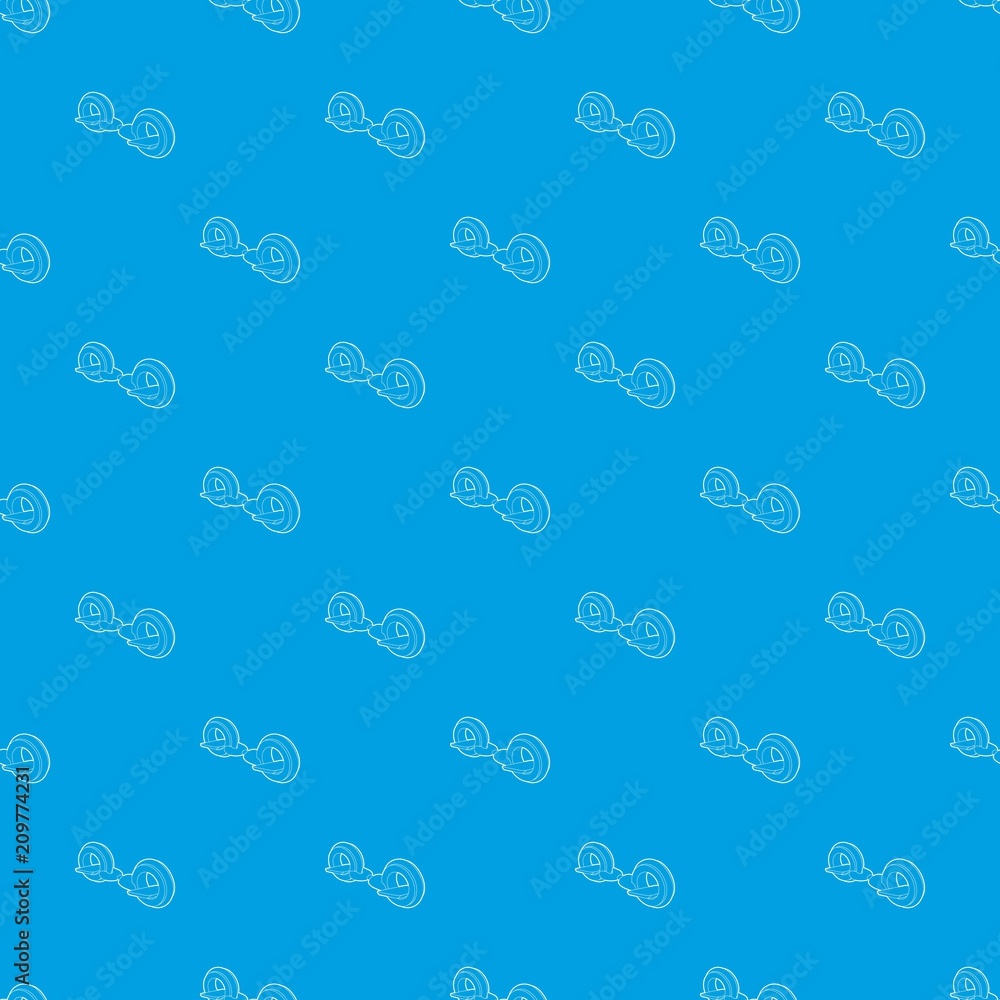 Little segway pattern vector seamless blue repeat for any use