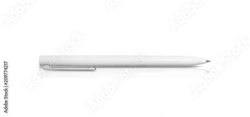 White pen isolated on a white background, with clipping path