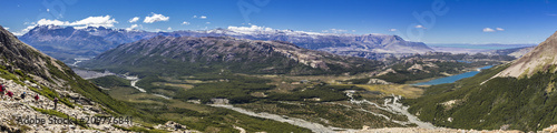 An amazing view over the Argentina Patagonia Valleys at El Chalten