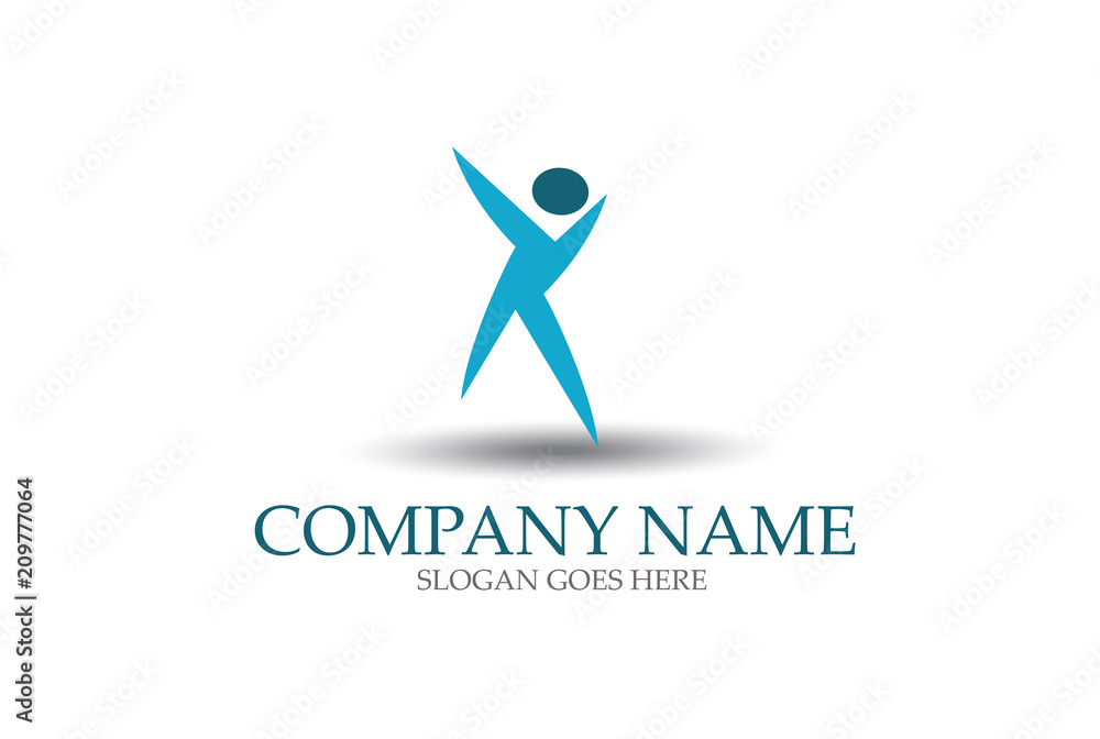 Succes Business Man Logo Vector Succes Business Man Logo Vector