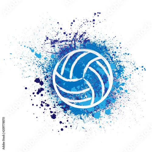 Volleyball grunge background