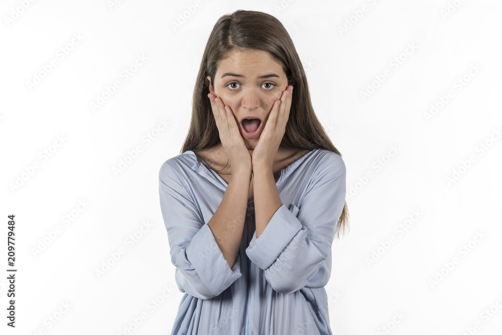 Surprised young woman Surprised young woman
