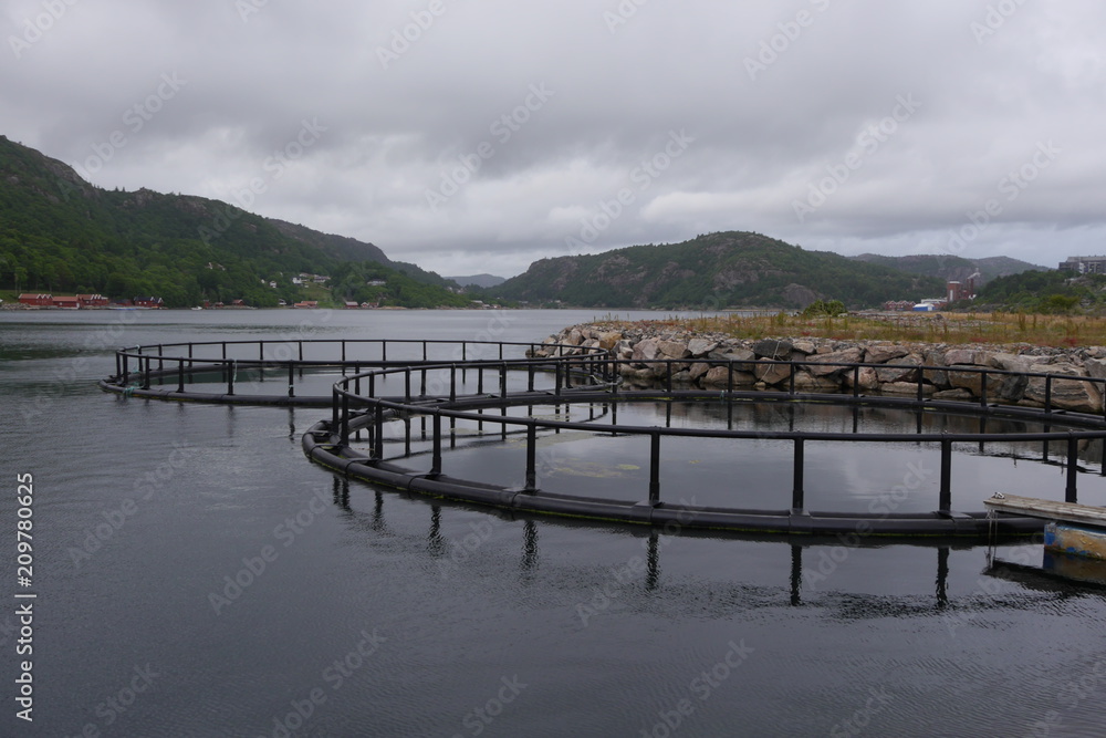 Fischfarming in Norwegen