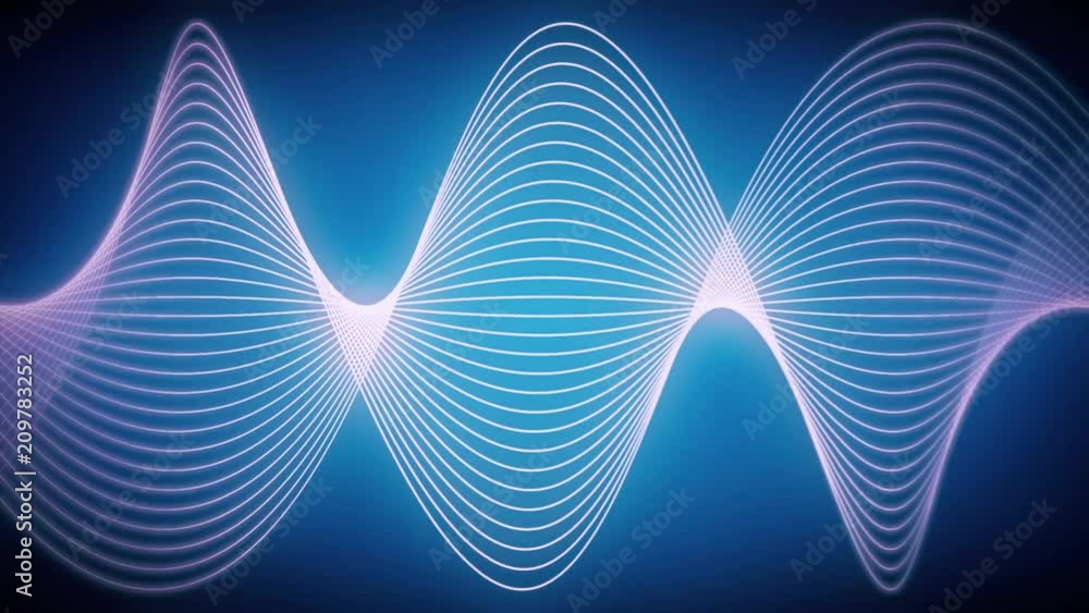 Abstract CGI motion graphics and animated background of white lines and ...