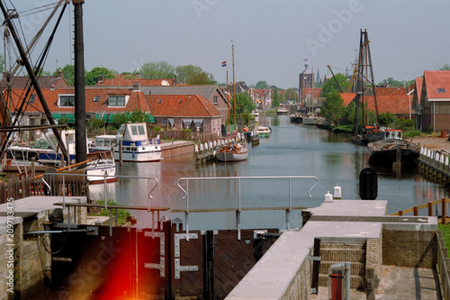 Lock in theThe canal Workumertrekvaart photo