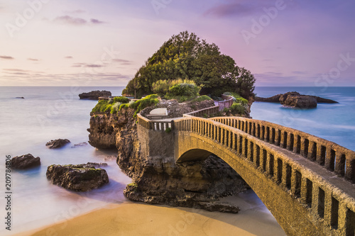 The Rocher du Basta in Biarritz, France