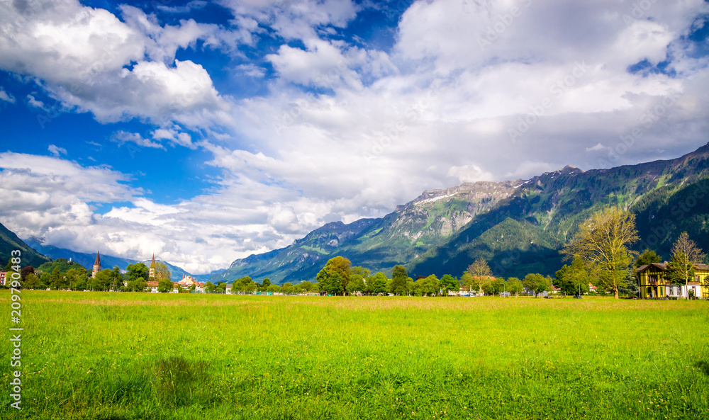 Obraz premium Beautiful landscape of Interlaken, Switzerland