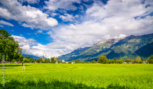 Beautiful landscape of Interlaken, Switzerland © Olena Zn