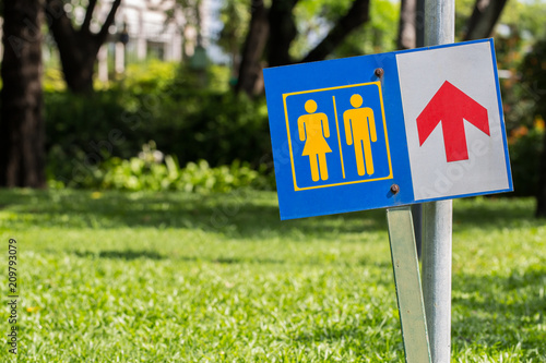 Wallpaper Mural Sign of the Toilet WC Torontodigital.ca