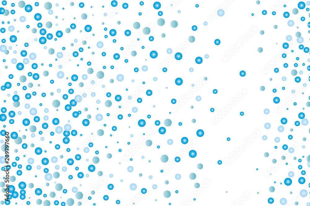Abstract blue water drops, bubbles, growth, pearls on white background. Light, fresh pattern. Vector illustration Abstract blue water drops, bubbles, growth, pearls on white background. Light, fresh pattern. Vector illustration
